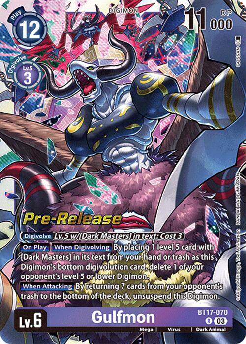 Gulfmon [BT17-070] [Secret Crisis Pre-Release Cards] - Destination Retro