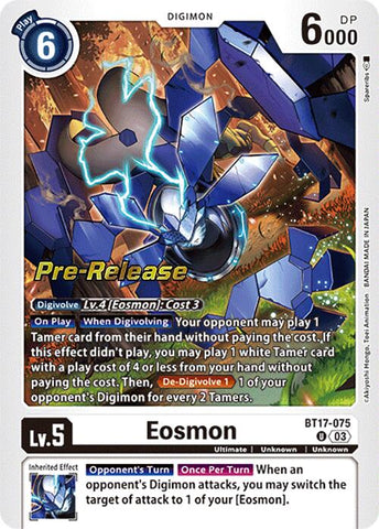 Eosmon [BT17-075] - BT17-075 [Secret Crisis Pre-Release Cards] - Destination Retro