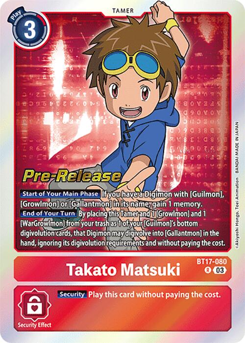 Takato Matsuki [BT17-080] [Secret Crisis Pre-Release Cards] - Destination Retro