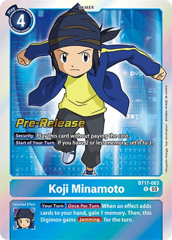 Koji Minamoto [BT17-083] [Secret Crisis Pre-Release Cards] - Destination Retro