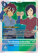 Davis Motomiya & Ken Ichijoji [BT17-084] [Secret Crisis Pre-Release Cards] - Destination Retro
