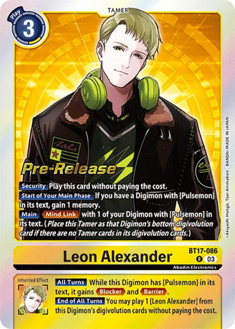 Leon Alexander [BT17-086] [Secret Crisis Pre-Release Cards] - Destination Retro