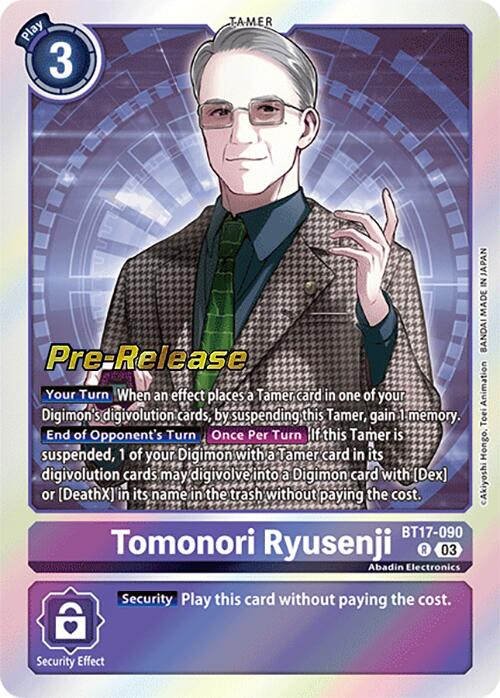 Tomonori Ryusenji [BT17-090] [Secret Crisis Pre-Release Cards] - Destination Retro