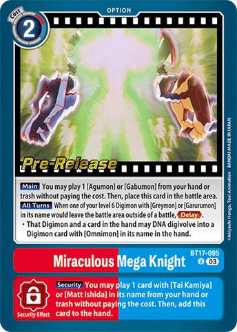 Miraculous Mega Knight [BT17-095] [Secret Crisis Pre-Release Cards] - Destination Retro