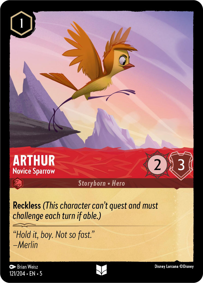 Arthur - Novice Sparrow (121/204) [Shimmering Skies] - Destination Retro