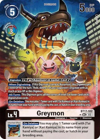 Greymon [BT17-102] (Alternate Art) [Secret Crisis] - Destination Retro