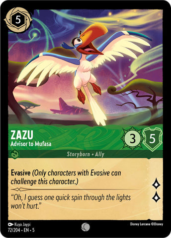 Zazu - Advisor to Mufasa (72/204) [Shimmering Skies] - Destination Retro