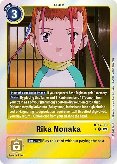Rika Nonaka [BT17-085] (Secret Crisis: Movie Memorial Pack) [Secret Crisis] - Destination Retro