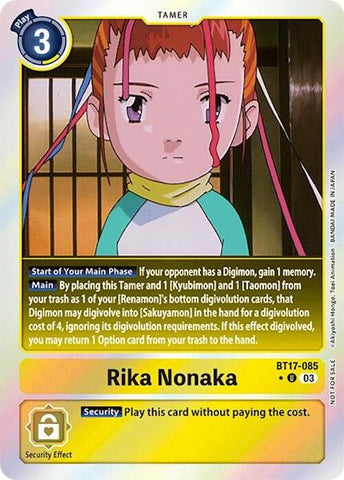 Rika Nonaka [BT17-085] (Secret Crisis: Movie Memorial Pack) [Secret Crisis] - Destination Retro