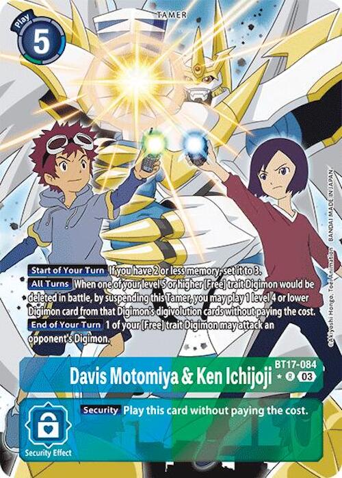 Davis Motomiya & Ken Ichijoji [BT17-084] (Alternate Art) [Secret Crisis] - Destination Retro