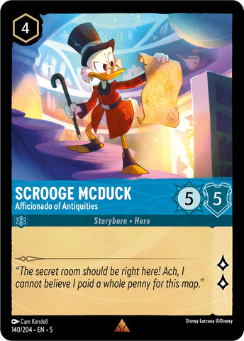 Scrooge McDuck - Afficionado of Antiquities (140/204) [Shimmering Skies] - Destination Retro