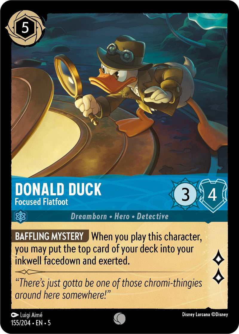 Donald Duck - Focused Flatfoot (155/204) [Shimmering Skies] - Destination Retro