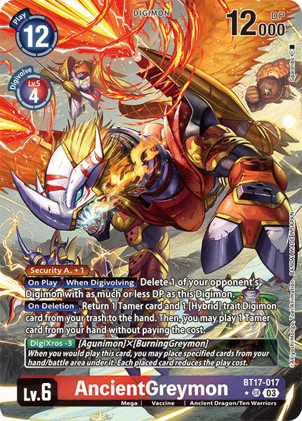 AncientGreymon [BT17-017] (Alternate Art) [Secret Crisis] - Destination Retro