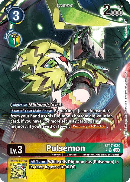 Pulsemon [BT17-030] (Alternate Art) [Secret Crisis] - Destination Retro