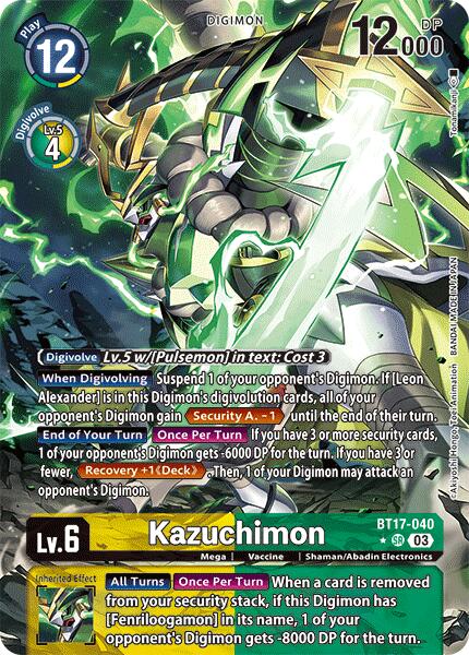 Kazuchimon [BT17-040] (Alternate Art) [Secret Crisis] - Destination Retro