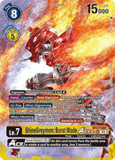 ShineGreymon: Burst Mode ACE [BT17-041] (Alternate Art) [Secret Crisis] - Destination Retro