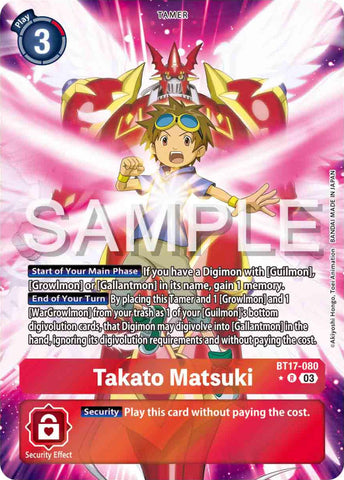Takato Matsuki [BT17-080] (Alternate Art) [Secret Crisis] - Destination Retro