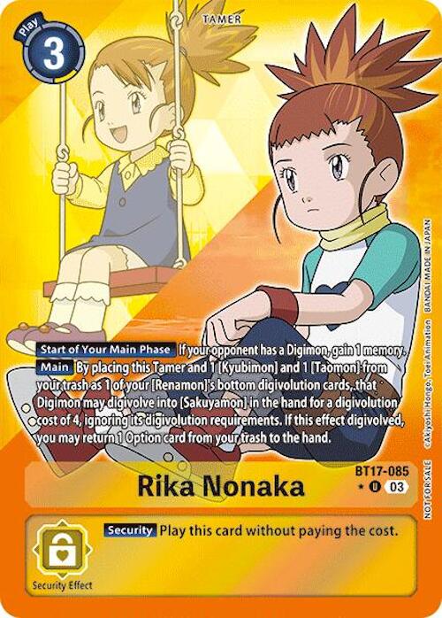 Rika Nonaka [BT17-085] (Alternate Art) [Secret Crisis] - Destination Retro