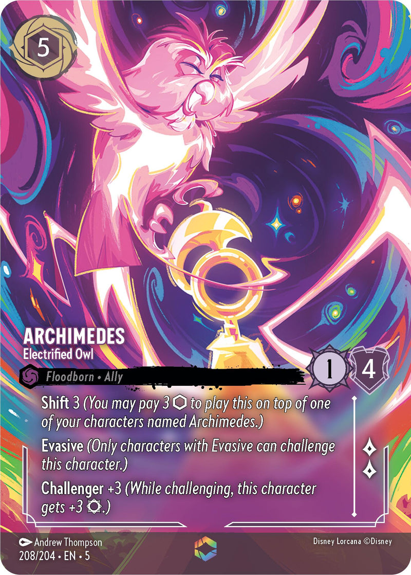 Archimedes - Electrified Owl (Enchanted) (208/204) [Shimmering Skies] - Destination Retro