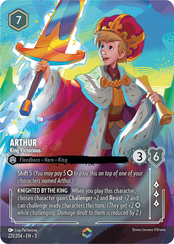 Arthur - King Victorious (Enchanted) (221/204) [Shimmering Skies] - Destination Retro