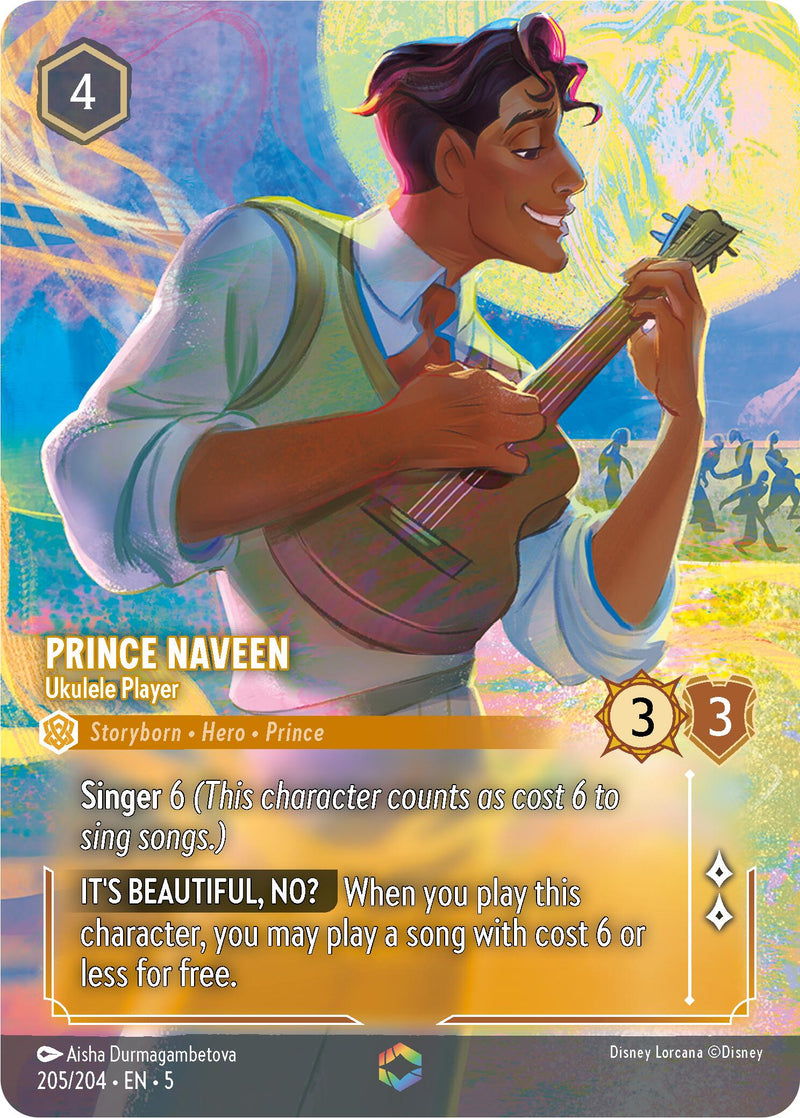Prince Naveen - Ukulele Player (Enchanted) (205/204) [Shimmering Skies] - Destination Retro