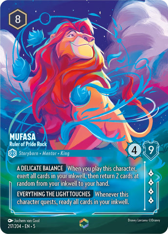 Mufasa - Ruler of Pride Rock (Enchanted) (217/204) [Shimmering Skies] - Destination Retro