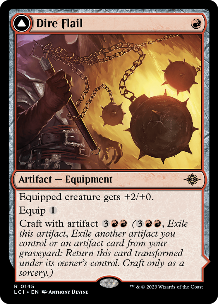 Dire Flail [The Lost Caverns of Ixalan] - Destination Retro