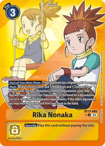 Rika Nonaka [BT17-085] (Box Promotion Pack: Secret Crisis) [Secret Crisis] - Destination Retro