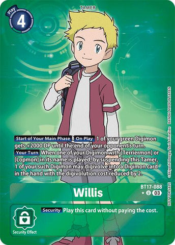 Willis [BT17-088] (Box Promotion Pack: Secret Crisis) [Secret Crisis] - Destination Retro
