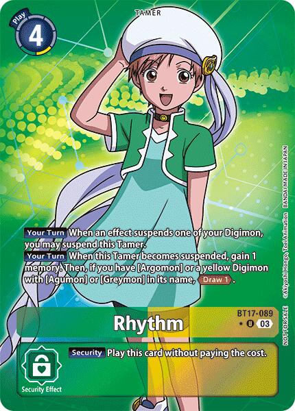 Rhythm [BT17-089] (Box Promotion Pack: Secret Crisis) [Secret Crisis] - Destination Retro