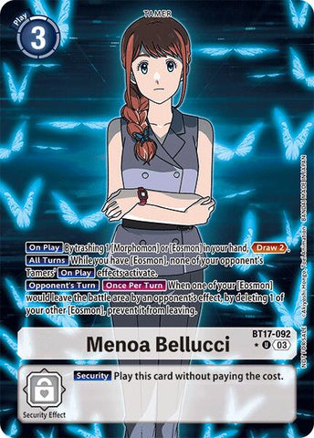 Menoa Bellucci [BT17-092] (Box Promotion Pack: Secret Crisis) [Secret Crisis] - Destination Retro