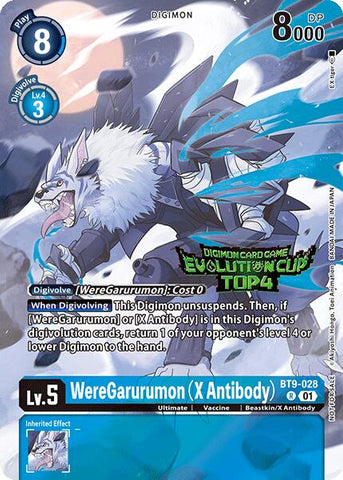 WereGarurumon (X Antibody) [BT9-028] (2024 Evolution Cup Top 4) [X Record Promos] - Destination Retro