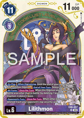 Lilithmon [EX6-057] (Premium Heroines Set) [Infernal Ascension] - Destination Retro