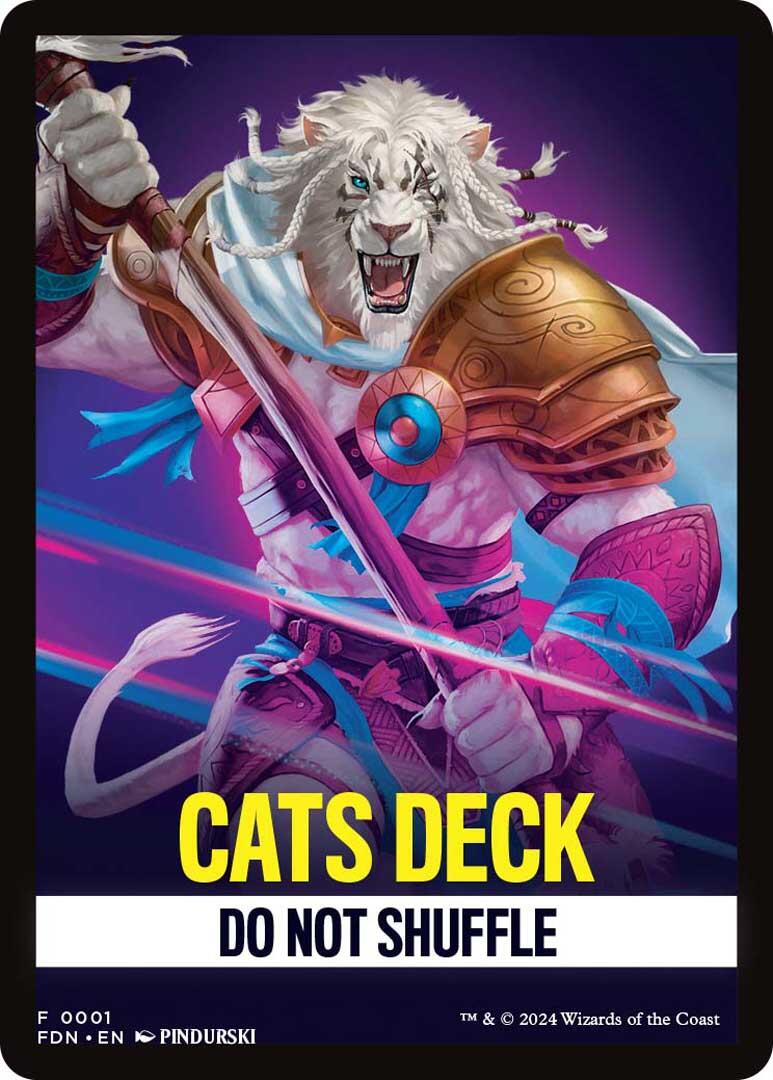 Cats Deck Theme Card [Foundations Tokens] - Destination Retro