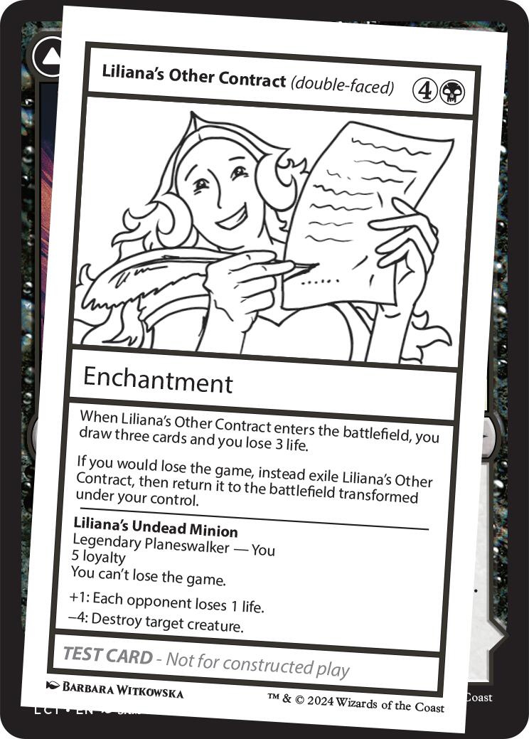 Liliana's Other Contract (double-faced) [Mystery Booster 2 Playtest Cards] - Destination Retro