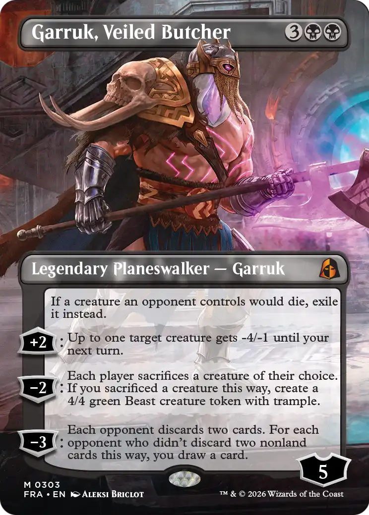 Garruk, Veiled Butcher (Borderless) [Reality Fracture] - Destination Retro