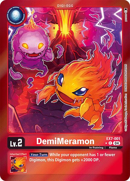 DemiMeramon [EX7-001] (Foil) [Digimon LIBERATOR] - Destination Retro