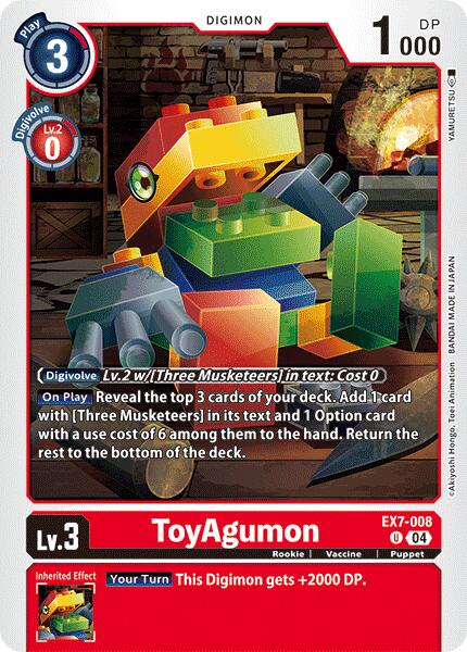 ToyAgumon [EX7-008] - EX7-008 [Digimon LIBERATOR] - Destination Retro