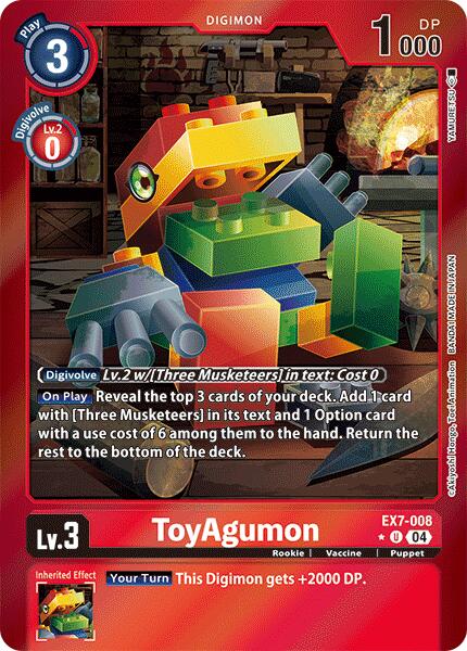 ToyAgumon [EX7-008] - EX7-008 (Foil) [Digimon LIBERATOR] - Destination Retro
