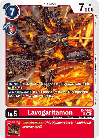 Lavogaritamon [EX7-012] [Digimon LIBERATOR] - Destination Retro
