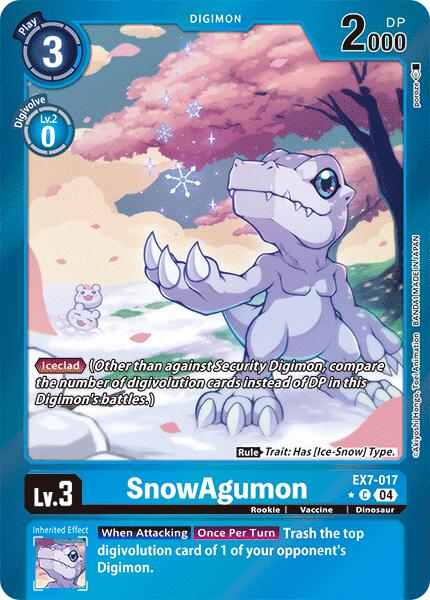 SnowAgumon [EX7-017] (Foil) [Digimon LIBERATOR] - Destination Retro