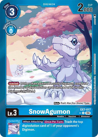 SnowAgumon [EX7-017] (Foil) [Digimon LIBERATOR] - Destination Retro