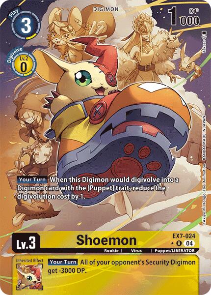 Shoemon [EX7-024] (Alternate Art) [Digimon LIBERATOR] - Destination Retro