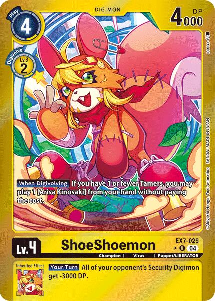 ShoeShoemon [EX7-025] (Foil) [Digimon LIBERATOR] - Destination Retro