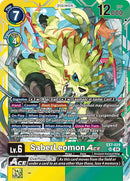 SaberLeomon ACE [EX7-029] [Digimon LIBERATOR] - Destination Retro