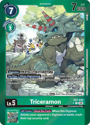 Triceramon [EX7-035] (Foil) [Digimon LIBERATOR] - Destination Retro