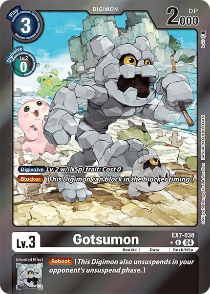 Gotsumon [EX7-038] (Foil) [Digimon LIBERATOR] - Destination Retro