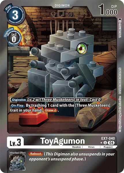 ToyAgumon [EX7-040] - EX7-040 (Foil) [Digimon LIBERATOR] - Destination Retro