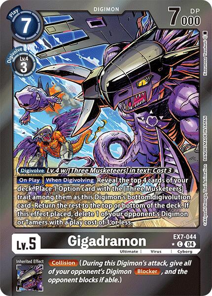 Gigadramon [EX7-044] (Foil) [Digimon LIBERATOR] - Destination Retro