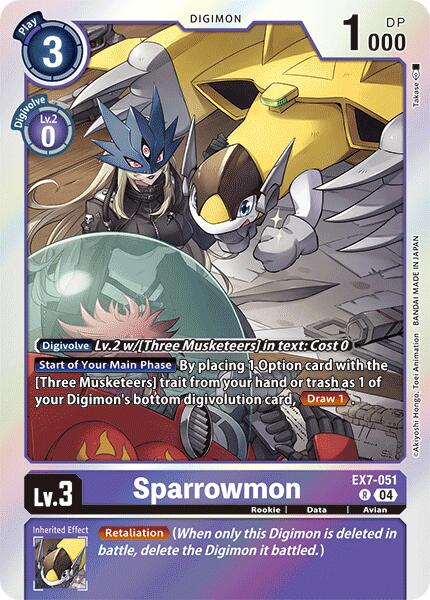 Sparrowmon [EX7-051] [Digimon LIBERATOR] - Destination Retro